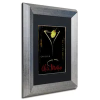 Color Bakery 'Olive Martini Ii' Matted Framed Art, 11" x 14"