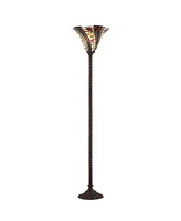 Jonathan Y Williams Tiffany-Torchiere Led Floor Lamp