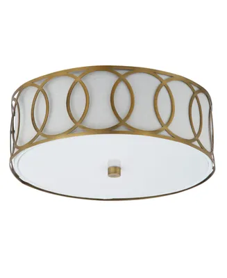 Jonathan Y Aria 2-Light Metal Led Flush Mount