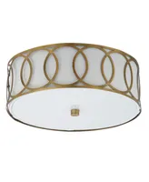 Jonathan Y Aria 2-Light Metal Led Flush Mount