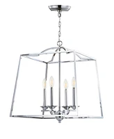 Jonathan Y Gloria 4-Light Metal Led Pendant