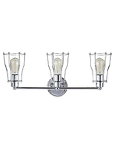 Jonathan Y Evelyn 3-Light Metal Vanity Light