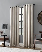 Archaeo Linen Blend 52" x 84" Blackout Grommet Top Curtain