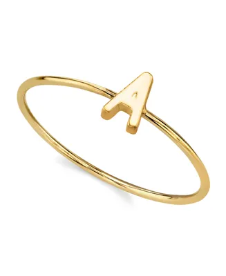 2028 14K Gold-tone Initial Ring