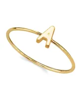 2028 14K Gold-tone Initial Ring