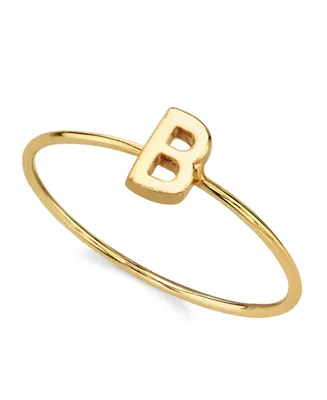 2028 14K Gold-tone Initial Ring