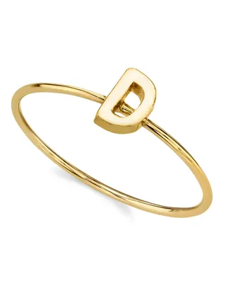 2028 14K Gold-tone Initial Ring