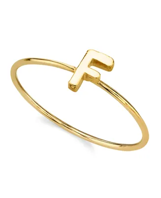 2028 14K Gold-tone Initial Ring