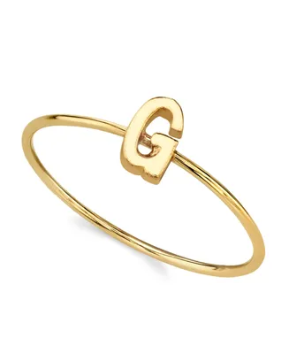 2028 14K Gold-tone Initial Ring