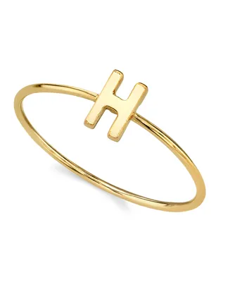 2028 14K Gold-tone Initial Ring