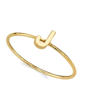 2028 14K Gold-tone Initial Ring