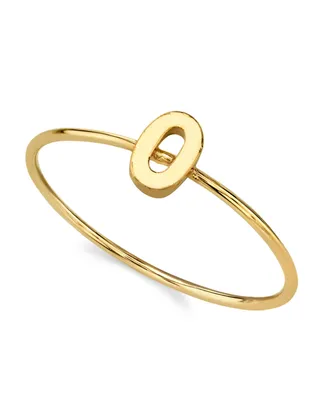 2028 14K Gold-tone Initial Ring