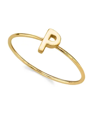 2028 14K Gold-tone Initial Ring