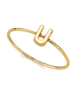 2028 14K Gold-tone Initial Ring