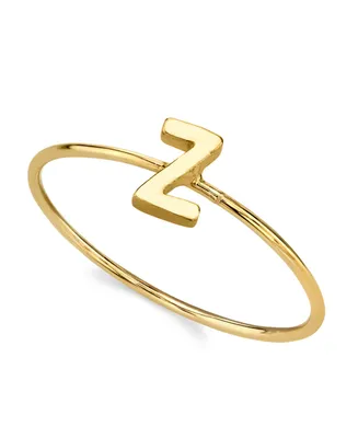 2028 14K Gold-tone Initial Ring