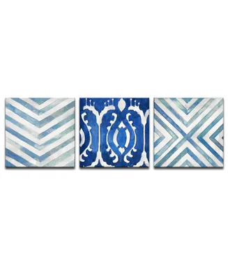 Ready2HangArt 'Sea Couture B' 3 Piece Abstract Canvas Wall Art Set