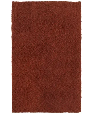 Oriental Weavers Heavenly Shag 73406 Red/Red 3' x 5' Area Rug