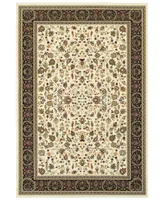 Closeout! Oriental Weavers Kashan 108X Ivory/Black 3'10" x 5'5" Area Rug