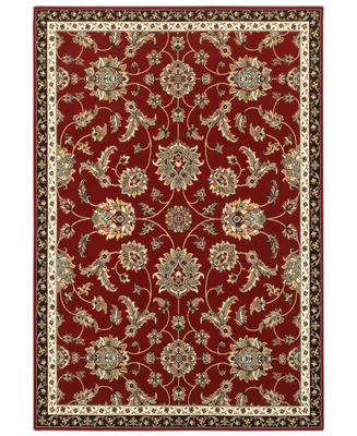 Closeout! Oriental Weavers Kashan 370R Red/Multi 6'7" x 9'6" Area Rug