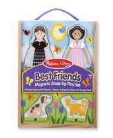 Melissa & Doug Best Friends Magnetic Dress-Up Wooden Dolls Pretend Play Set (78 pcs)
