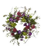 Nearly Natural 20" Veranda Garden Wreath