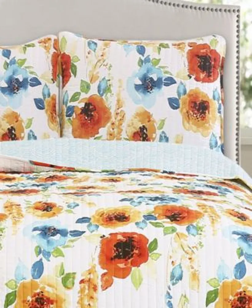 Percy Bloom 3 Pc. Quilt Sets