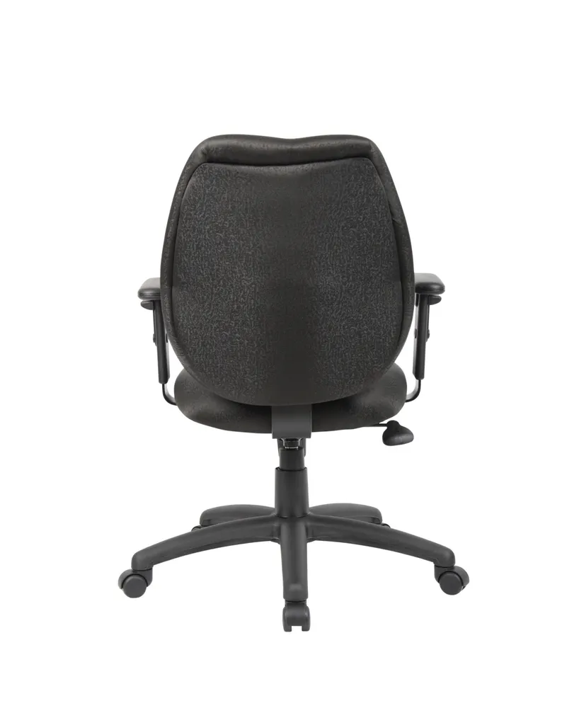 Boss Office Products Mid-Back Task Chair with Adjustable Arms