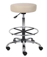 Boss Office Products Antimicrobial Drafting Stool