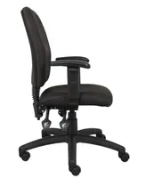 Boss Office Products Multi-Function Fabric Task Chair W/ Adjustable Arms