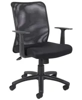 Boss Office Products Budget Mesh Task Chair W/ T-Arms