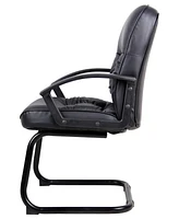 Boss Office Products Mid Back LeatherPlus Guest Chair