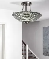 Dale Tiffany Wendy Led Crystal Semi Flush Mount