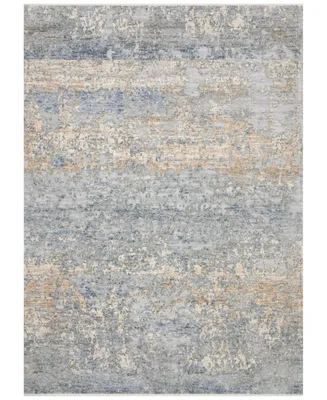 Loloi Pandora Pan-05 Blue/Gold 18" Square Area Rug