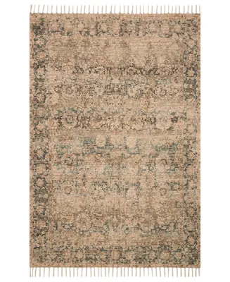 Justina Blakeney Cornelia Cor-01 Natural/Teal 2'3" x 3'9" Area Rug