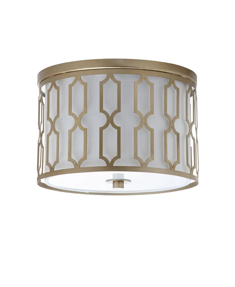 Jonathan Y Link 2-Light Metal Led Flush Mount