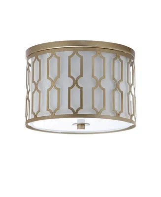 Jonathan Y Link 2-Light Metal Led Flush Mount