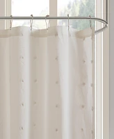 Urban Habitat Brooklyn Pom Shower Curtain, 70" x 72"