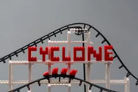 Cdx Blocks Brick Construction Cyclone Roller Coaster Building Set