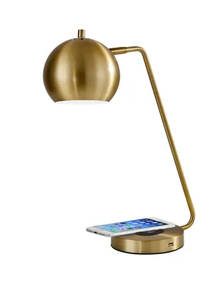 Adesso Emerson Wireless Charging Led Desk Lamp