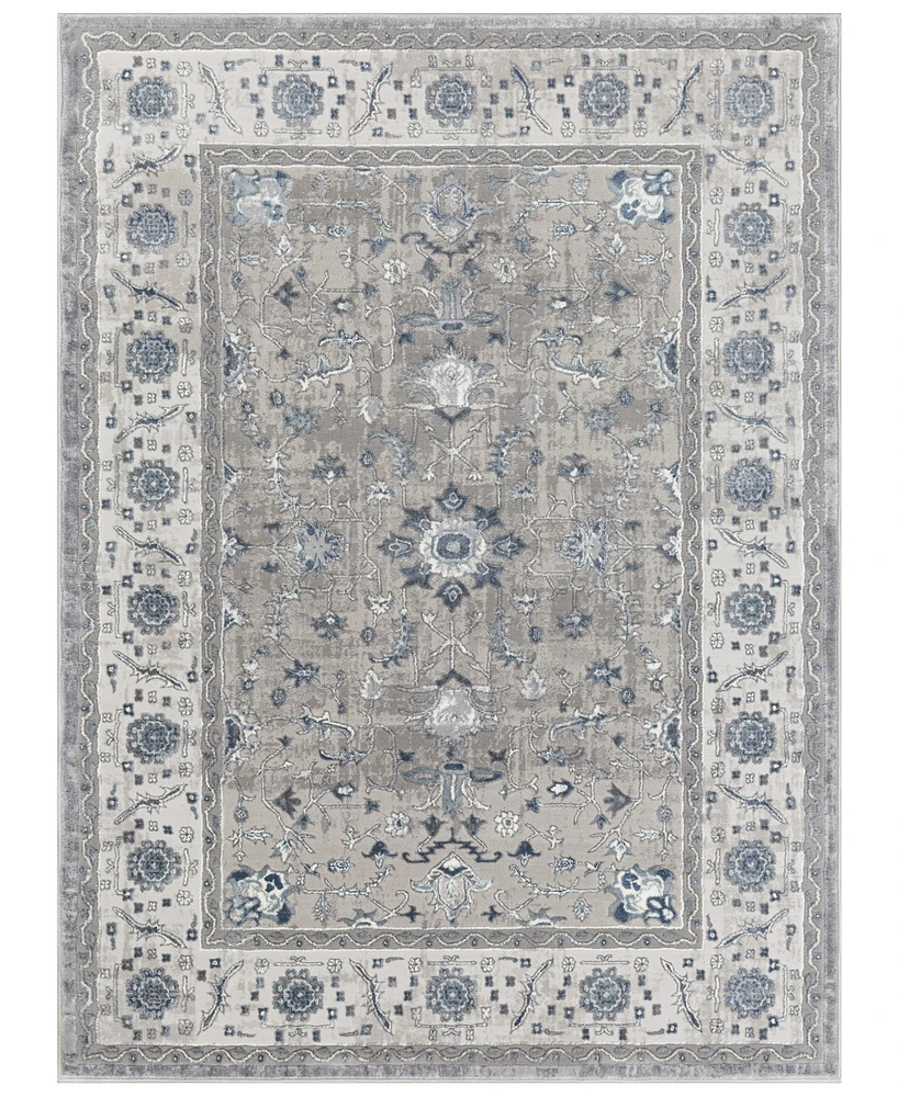 Livabliss Katmandu Kat-2304 Navy 5'3" x 7'3" Area Rug