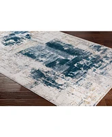 Livabliss Quatro Qua-2310 Dark Blue 5'3" x 7'3" Area Rug