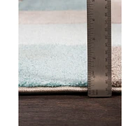 Livabliss Santa Monica Sac-2300 Aqua 2'7" x 7'6" Runner Area Rug