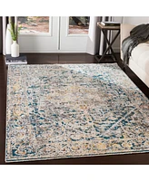 Livabliss Presidential Pdt-2300 Pale Blue 3'3" x 10' Runner Area Rug