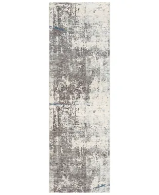 Closeout! Livabliss Presidential Pdt-2301 Medium Gray 3'3" x 8' Runner Area Rug