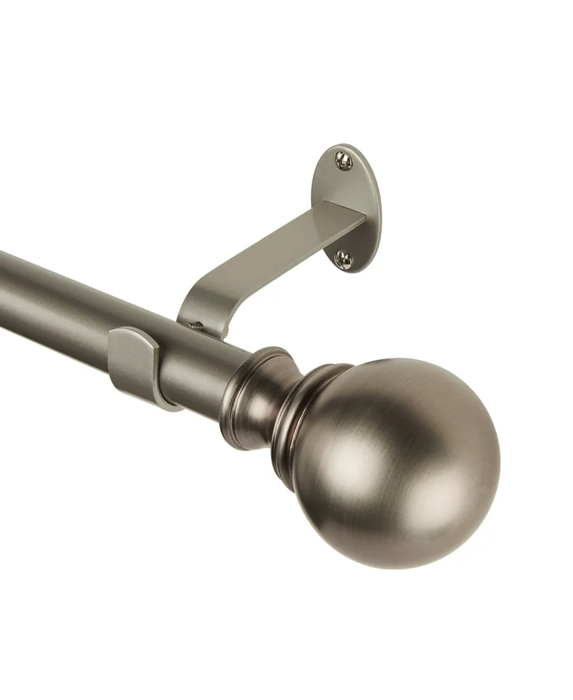 Cordelia Adjustable 28"-48" Curtain Rod with Ball Finials