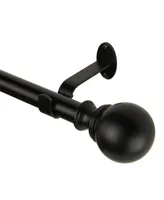 Cordelia Adjustable 28"-48" Curtain Rod with Ball Finials