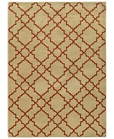 Closeout! Oriental Weavers Casablanca 5178E Beige/Rust 1'10" x 3'3" Area Rug