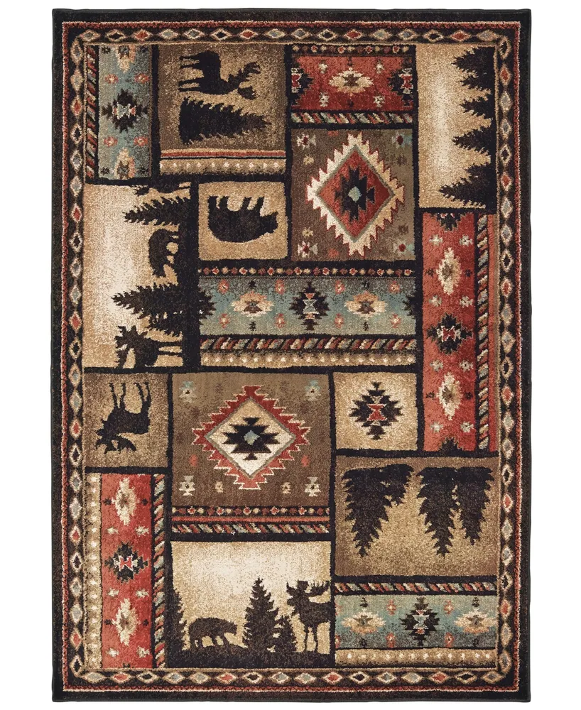 Oriental Weavers Woodlands 1041C 5'3" x 7'3" Area Rug