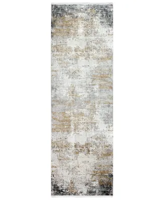 Surya Solar Sor-2302 Medium Gray 3' x 9'10" Runner Area Rug