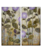 Ready2HangArt 'Charoite' 2 Piece Floral Canvas Wall Art Set